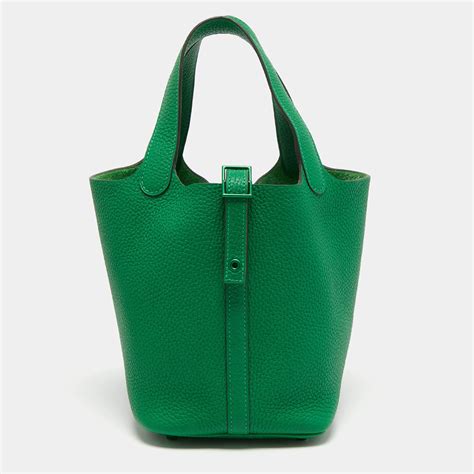 hermes picotin 18 green|Hermes picotin lock 18.